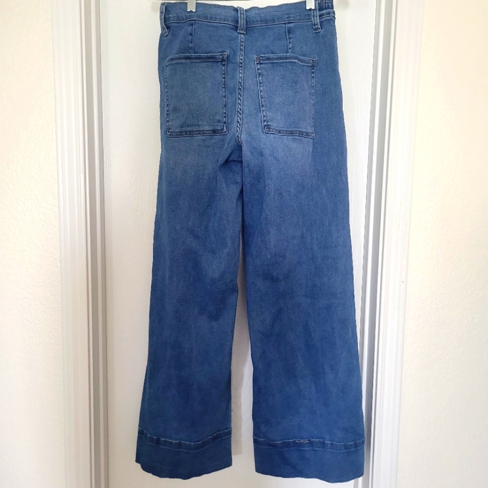 Vervet High Rise Double Cuffed Baggy Wide Jeans - Picture 5 of 8